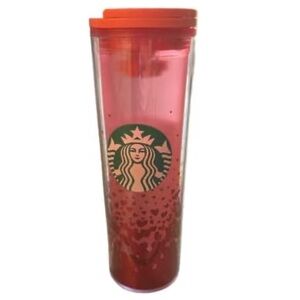 Starbucks 2022 Valentines Heart Plastic Double Wall Travel Tumbler